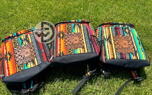 Backpack Cooler Bag with Engraved Patch