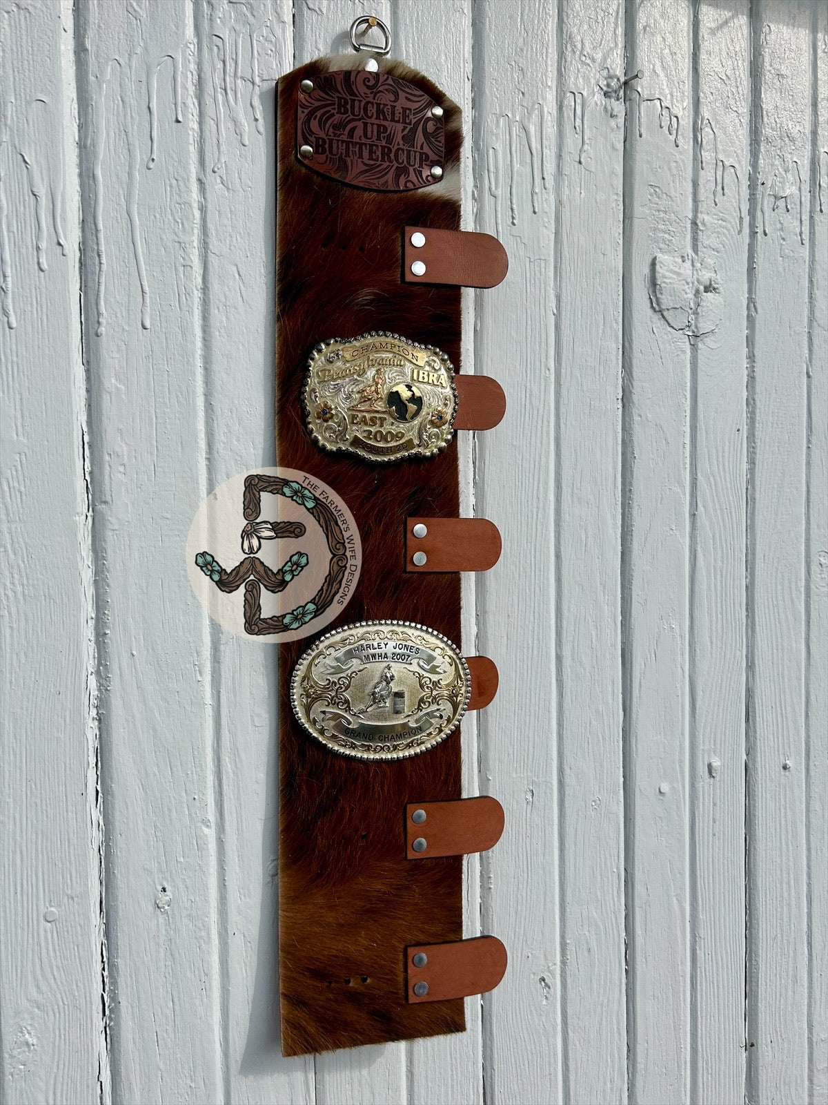 Cowhide Hanging Buckle Display- Ready to Ship