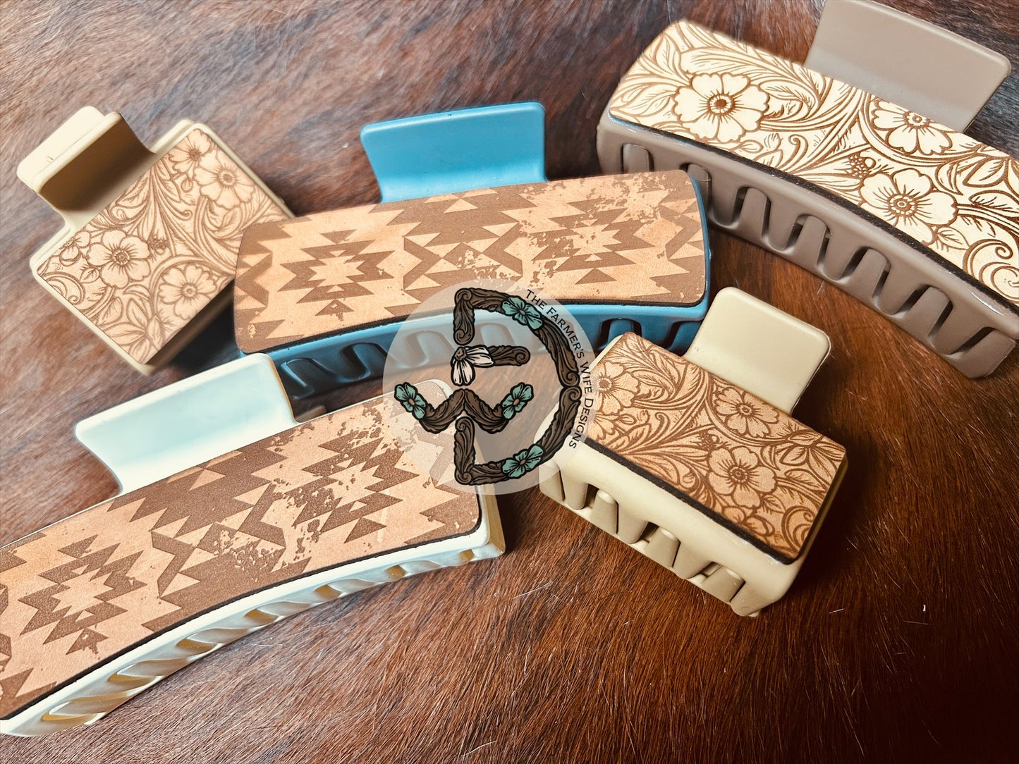 Leather Claw Clips RTS