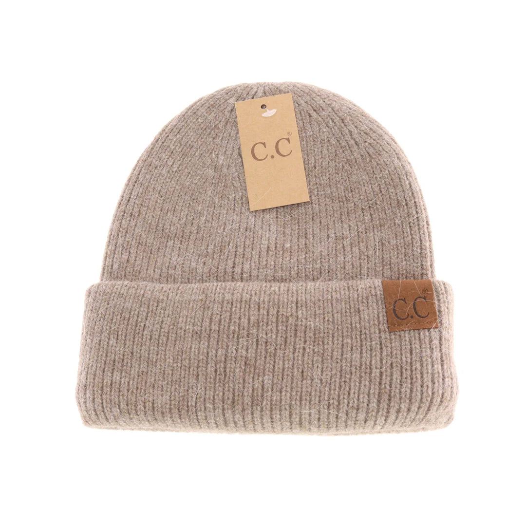 Ribbed Double Cuff Beanie