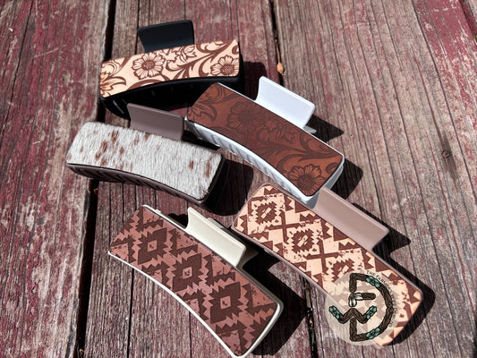 Leather Claw Clips RTS