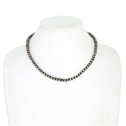 Western Navajo Pearl Beaded Collar Necklace