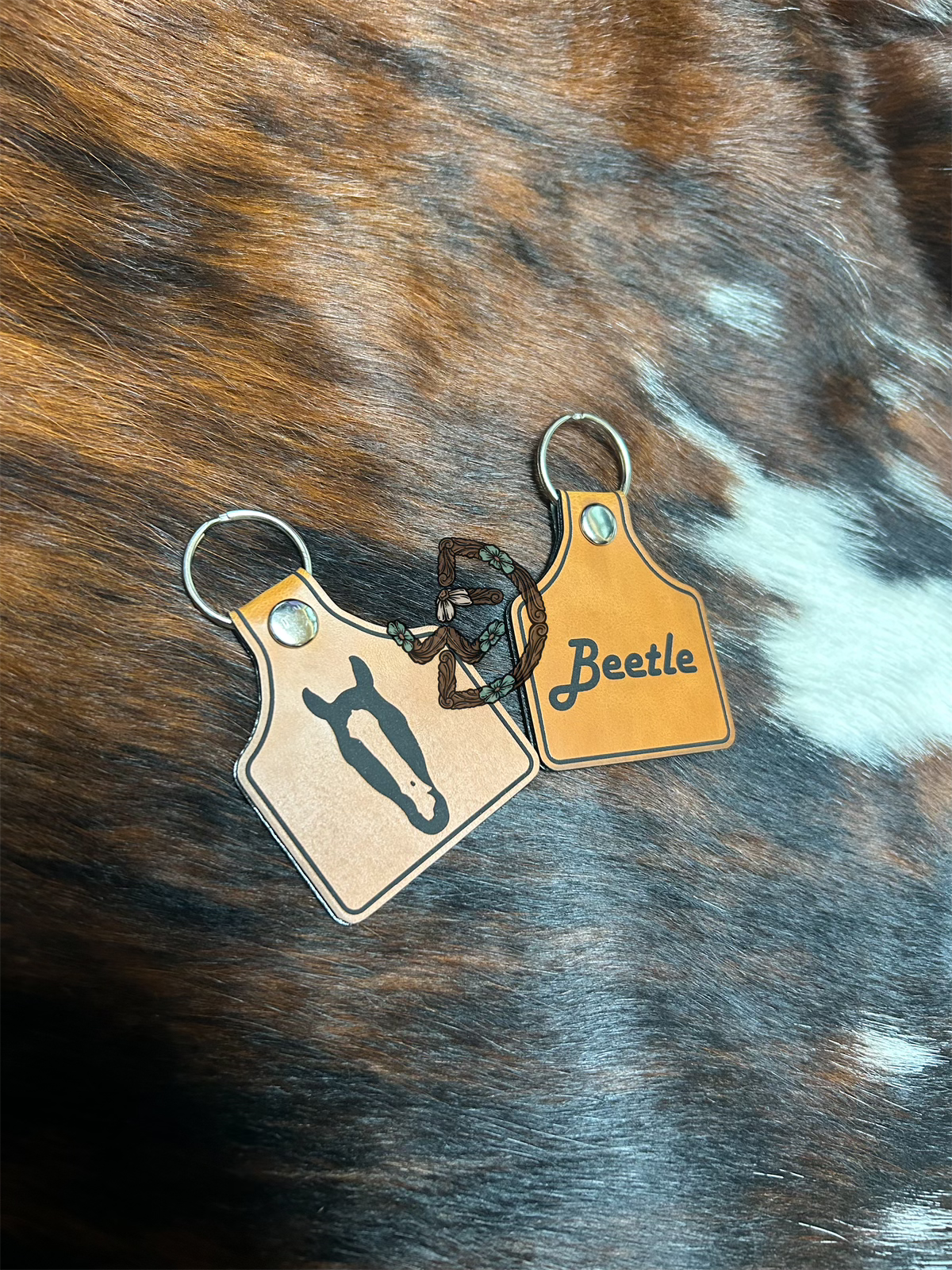 Hand Drawn Marking Keychain