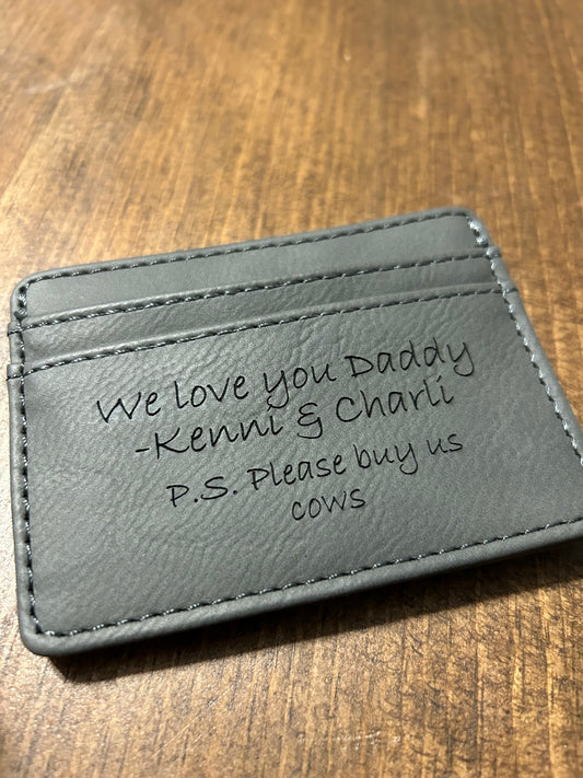 Engraved Money Clip Holder