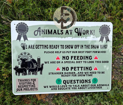 Show Animal Rules Sign