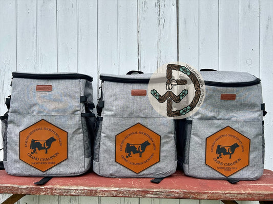 Backpack Cooler Bag with Engraved Patch
