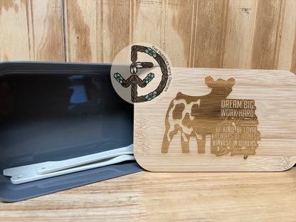 Lunch Container w/ Bamboo Lid