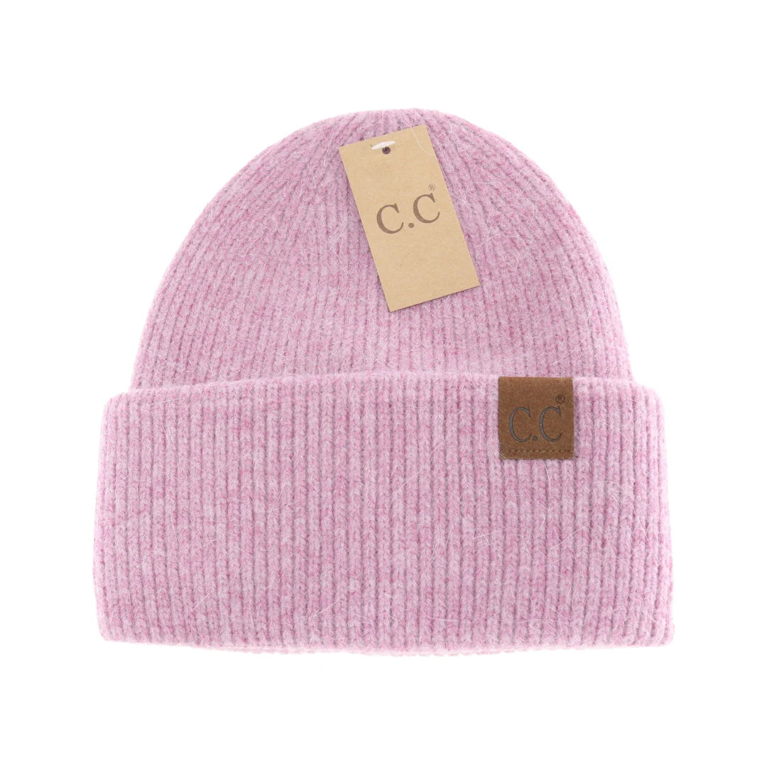 Ribbed Double Cuff Beanie