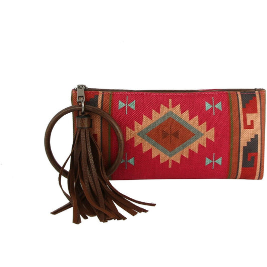 Aztec Clutch Wristlet Women Wallet Evening Bag