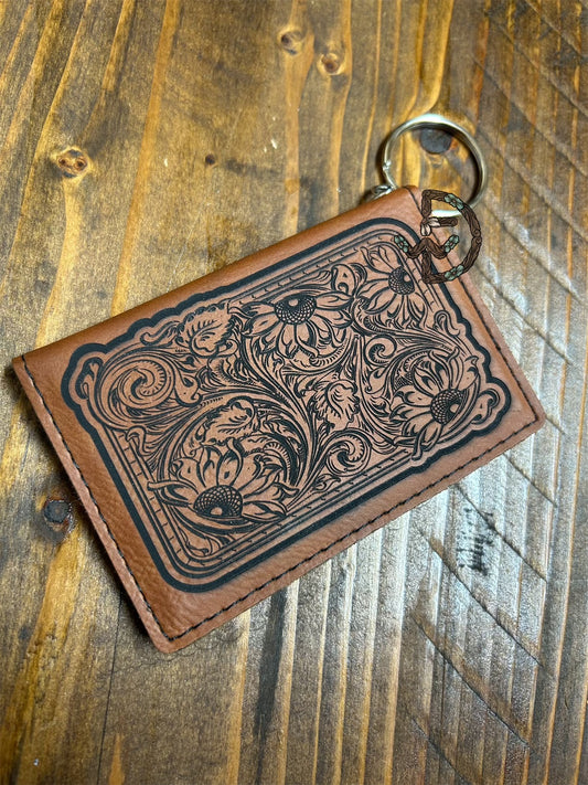 Engraved Keyring Wallet