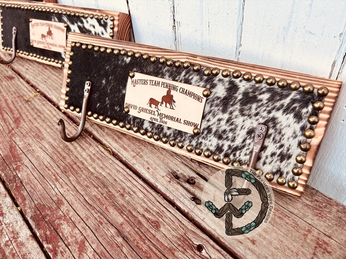 Cowhide Coat Hanger - Custom