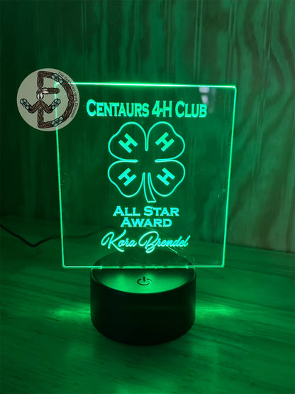 Engraved LED Light