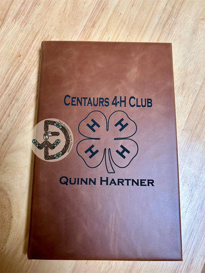 Custom Engraved Leatherette Notebook