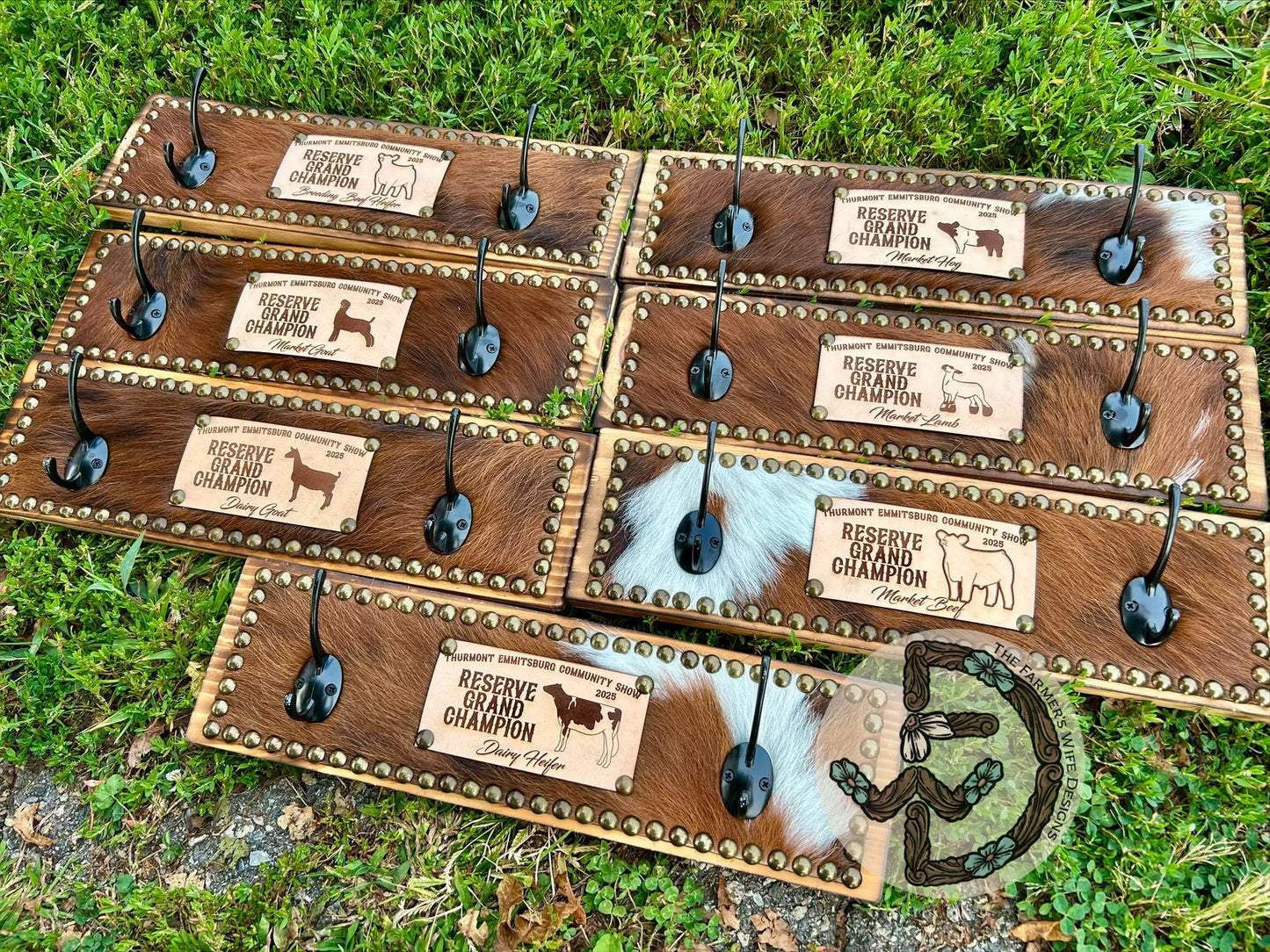 Cowhide Coat Hanger - Custom