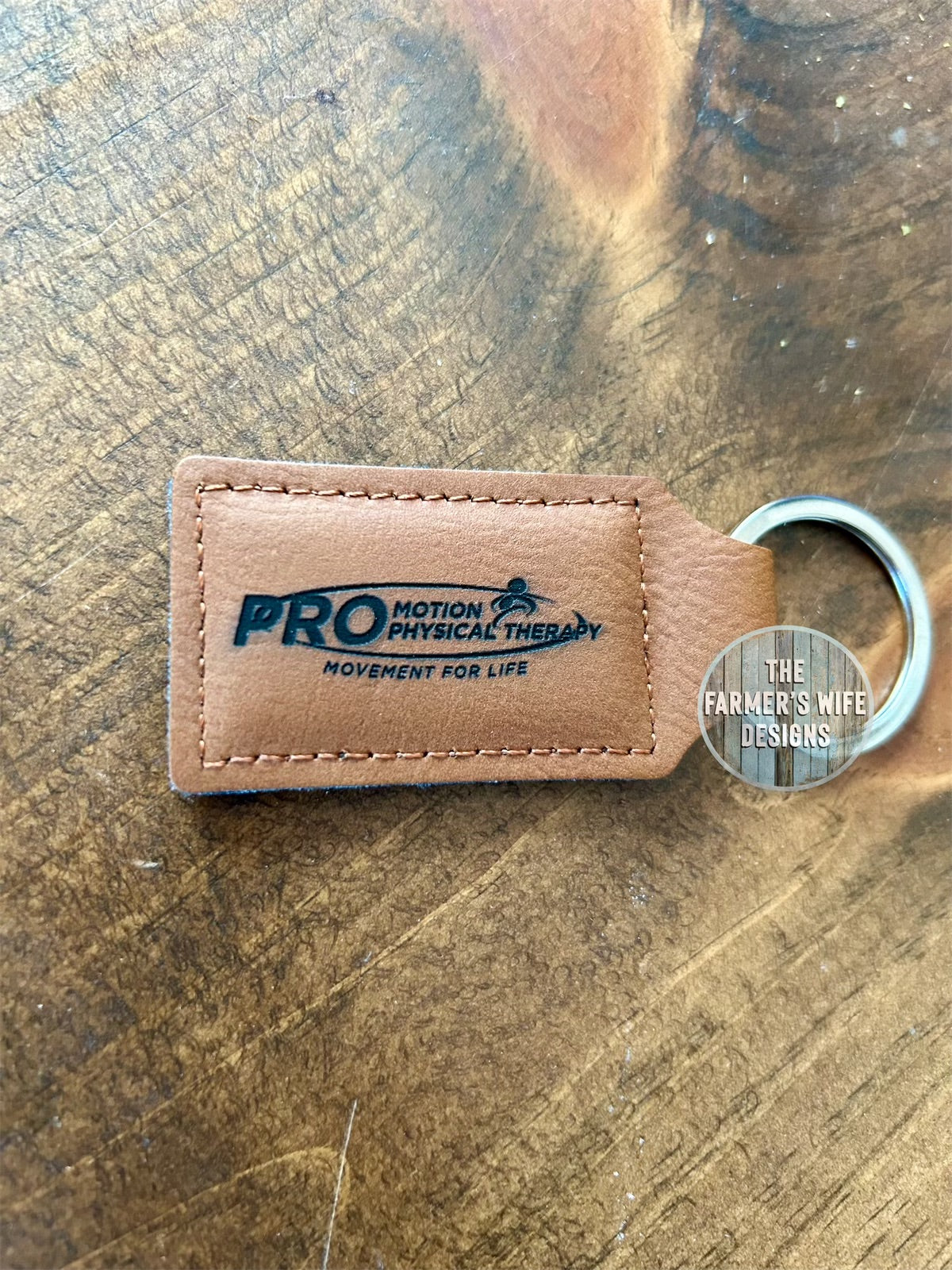 Faux Leather- Custom Keychain