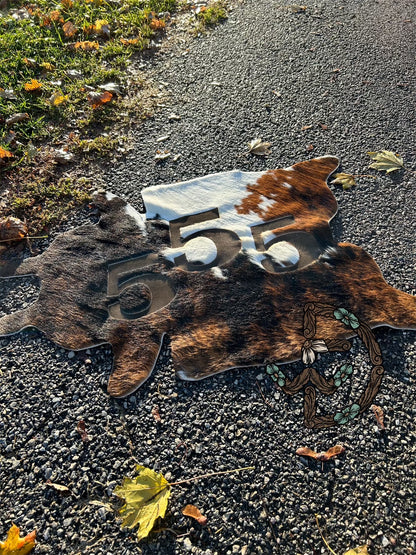 Engraved Small Cow Hide