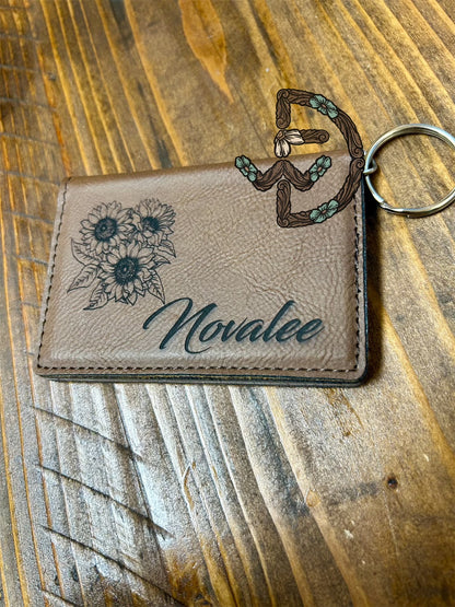 Engraved Keyring Wallet
