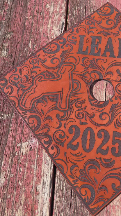 Leather Graduation Cap Cover