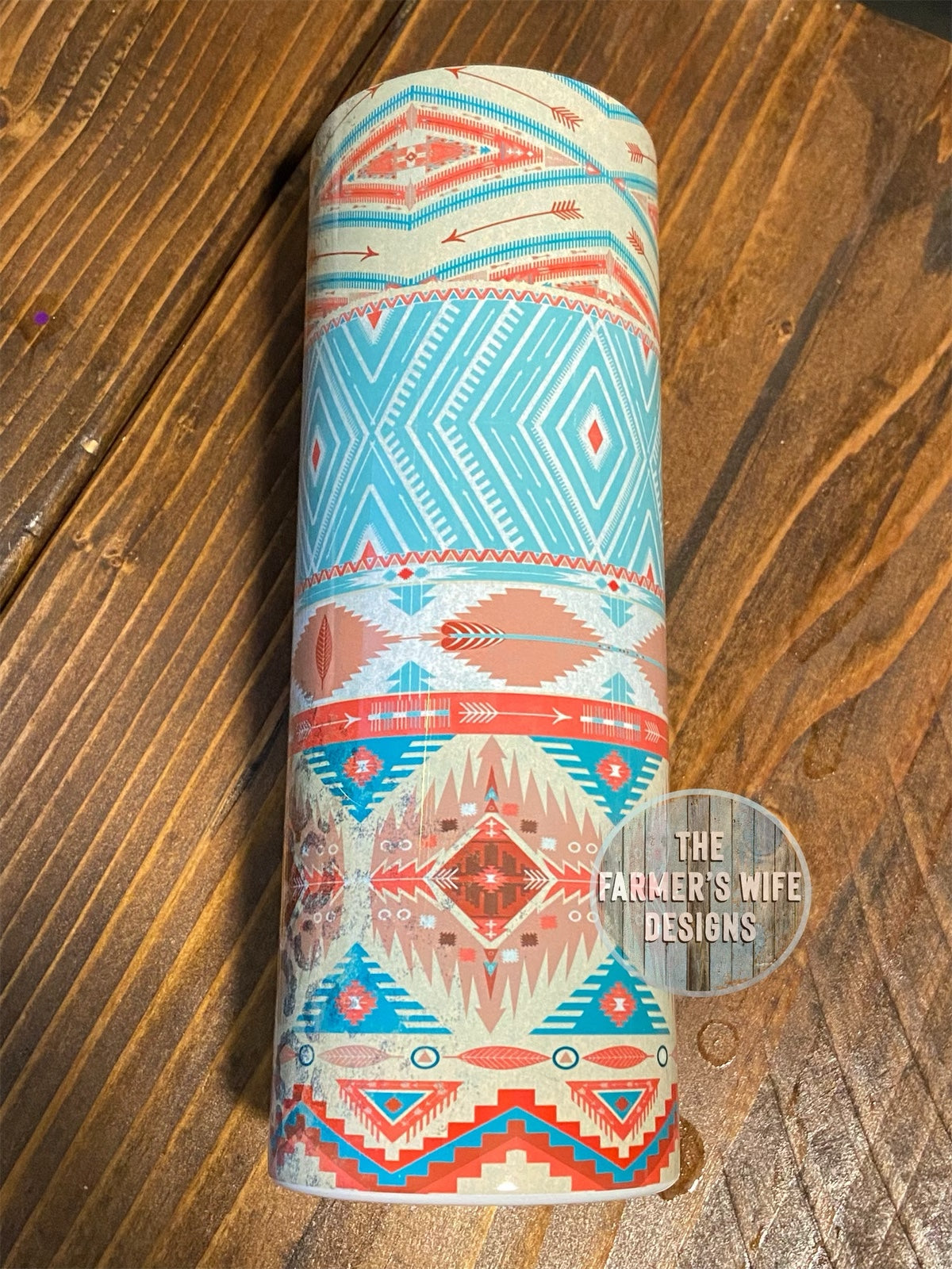 Aztec/cheetah Tumbler